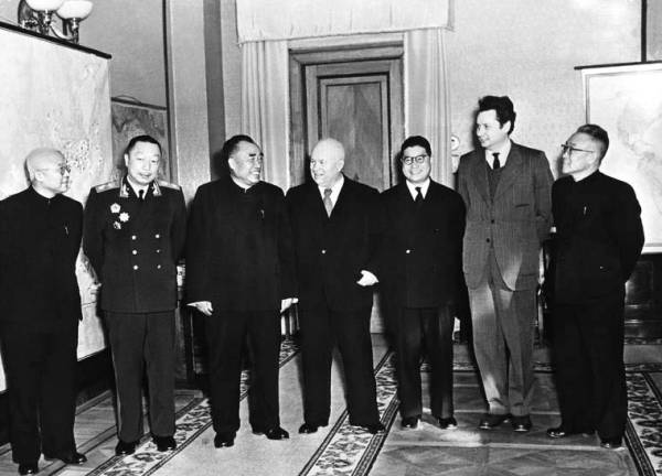 1956年2月朱德出访苏联并出席苏联共产党第二十次代表大会